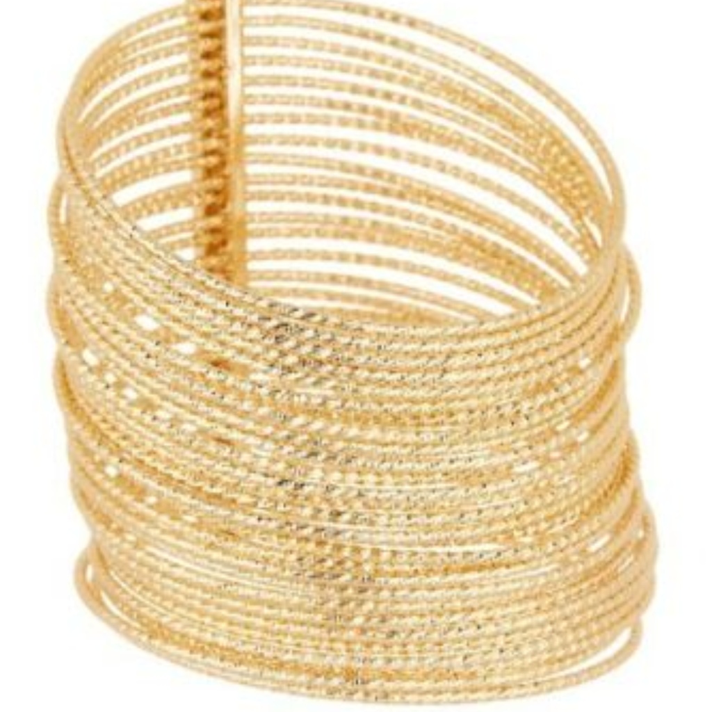 Diamond Cut Bangles Bracelet 16$